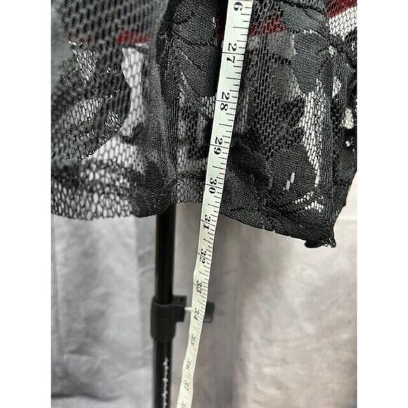 Miken Juniors' Tie-Shoulder Ruffle-Hem Cover-up Dress, Black, L - Picture 6 of 6